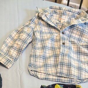 Cat and Jack Kids Boys Long Sleeve Flannel Adorable Size 4T